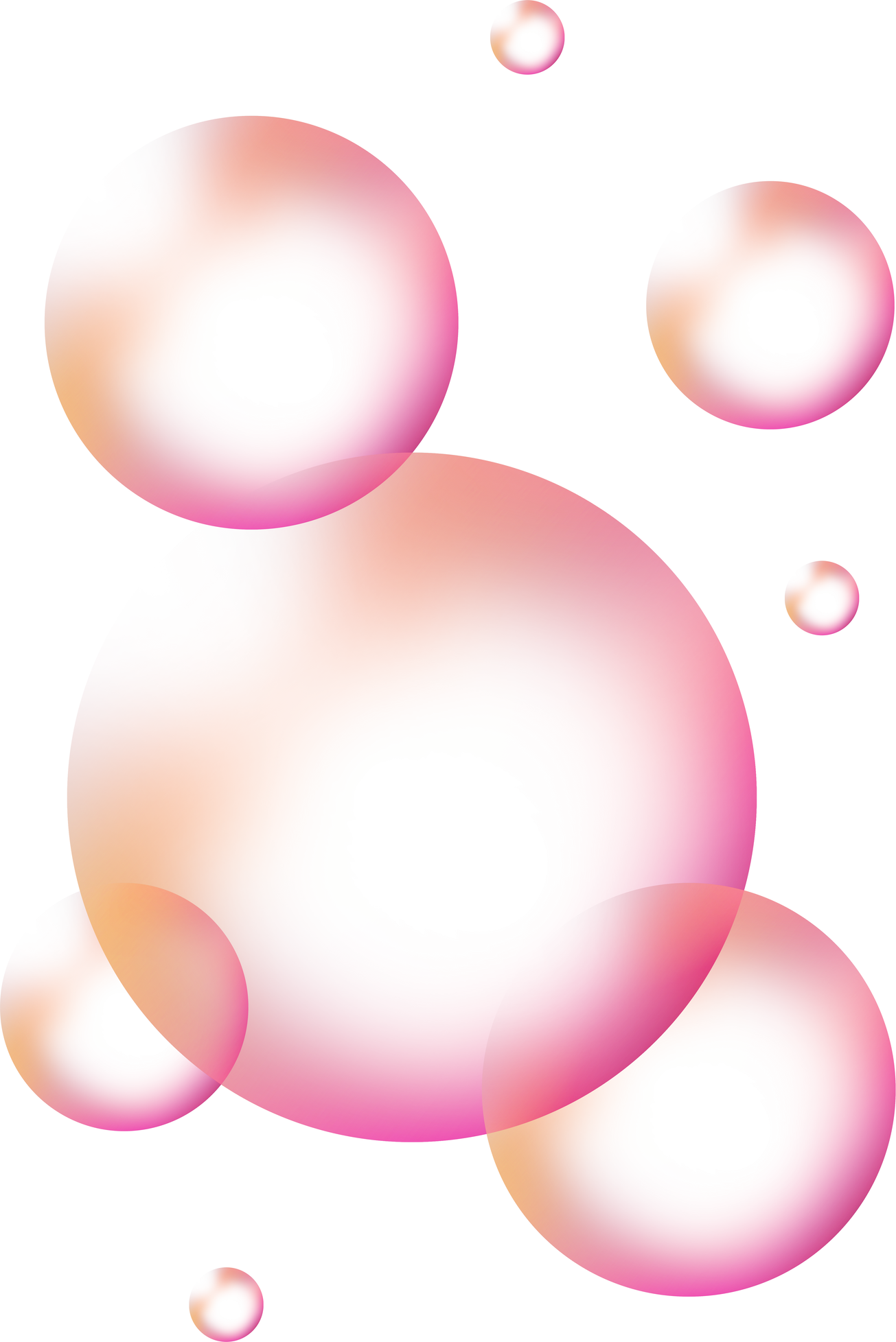 pink bubbles
